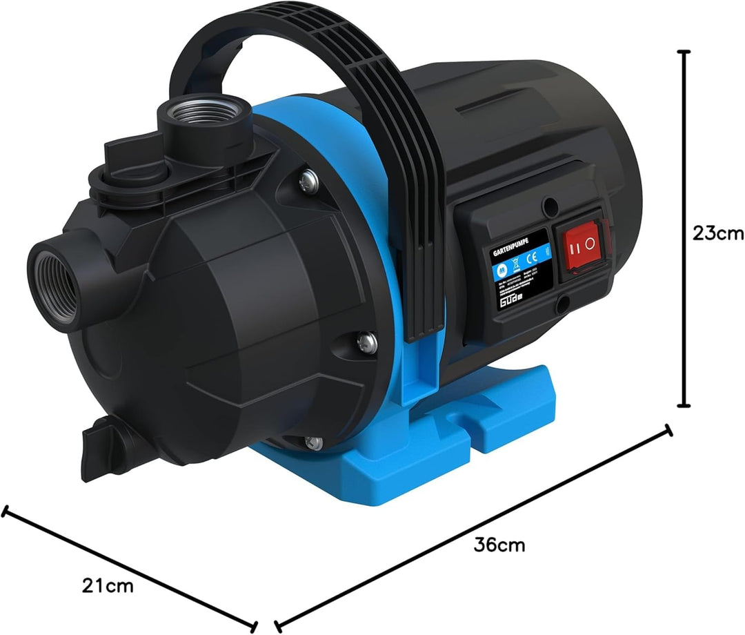 Gartenpumpe 600 W Jet-Pumpe 3200 l/h für Bewässerung &amp; Teiche - Bild 7