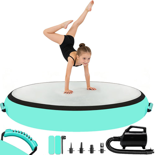Aufblasbare Turnmatte rund Ø100 cm PVC für Turnen & Yoga