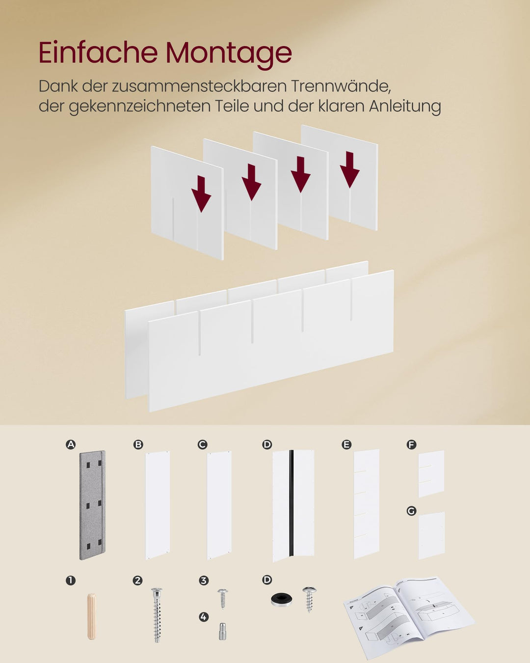 Schuhbank mit Sitzfläche 15 Fächer Spanplatte 105 cm breit - Bild 4