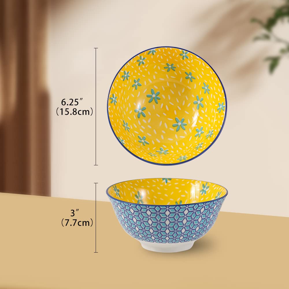 Müslischalen Set Porzellan 6er bunt 700 ml 15,7 cm - Bild 5