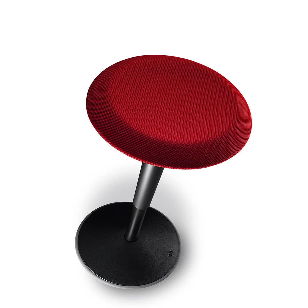 Ergonomischer Stehhocker höhenverstellbar 53–80 cm Kunststoff Rot - Bild 4