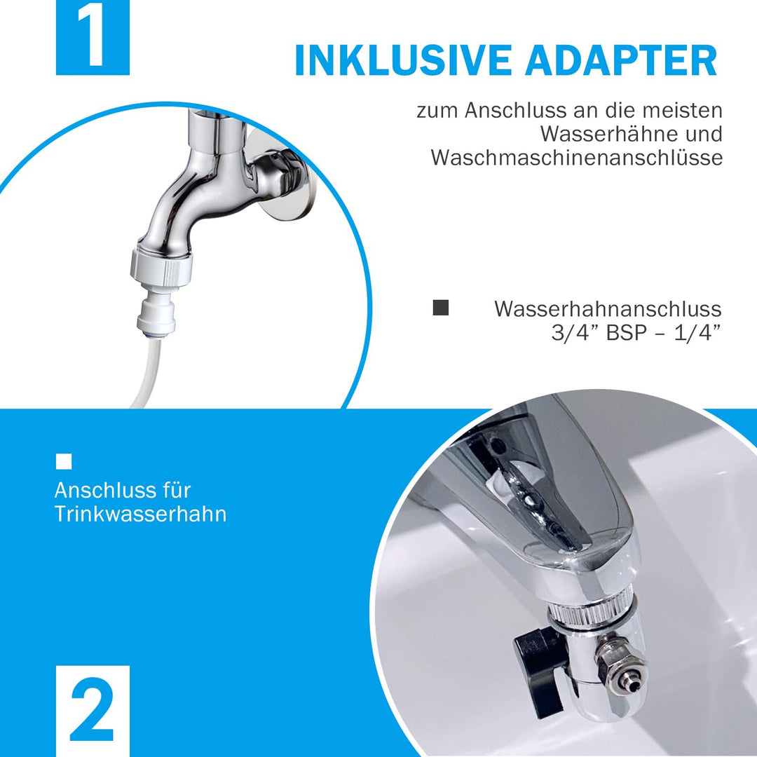 Umkehrosmoseanlage Aquarium 3-stufig 50 GPD für Diskus- und Meerwasserfische - Bild 6