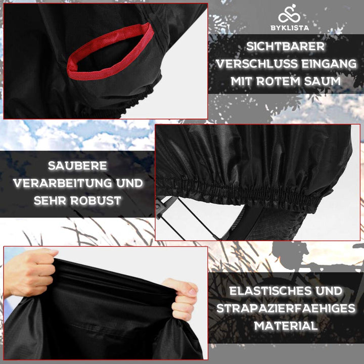 Fahrradgarage für 2-3 Räder 210D Oxford wasserdicht schwarz - Bild 2