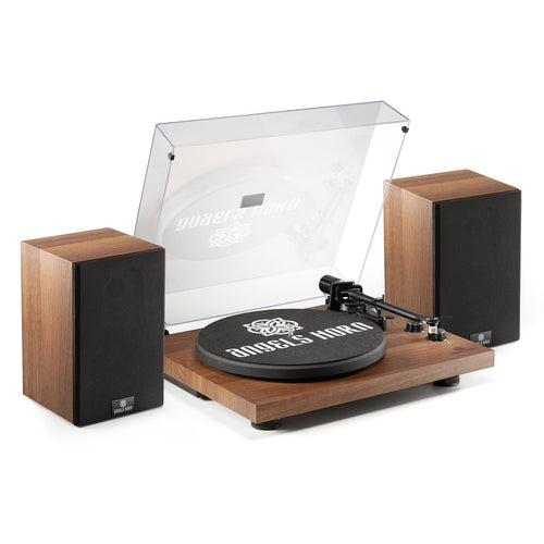 Plattenspieler mit Bluetooth und Lautsprechern Vintage Holzgehäuse