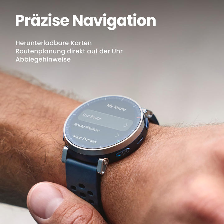 GPS Lauf-Smartwatch 45mm AMOLED Saphirglas 12 Tage Akku NFC - Bild 4