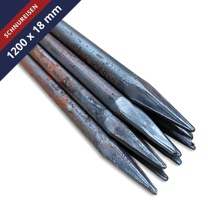 Schnureisen Stahl gespitzt 10er-Set 120 cm Ø 18 mm Pflasterbau - Bild 2