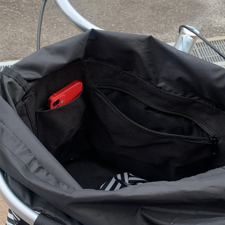 Fahrradkorb Lenker klappbar 15 L mit KlickFix-Kupplung, Schwarz - Bild 5