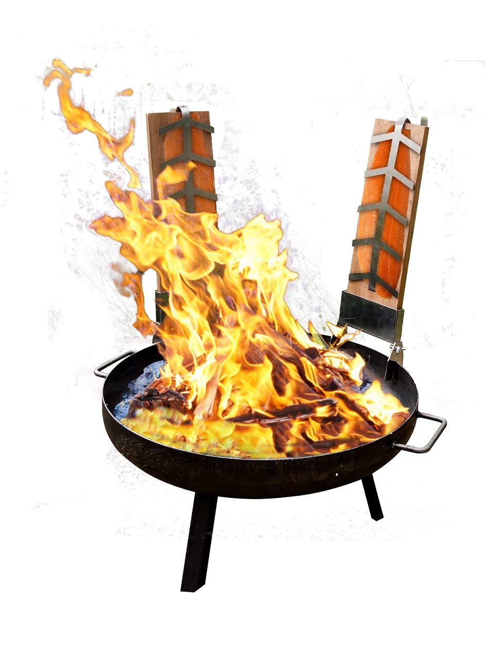 Schwenkgrill Set 4-in-1 mit Feuerschale 60cm Ø Emailletopf 15L - Bild 4