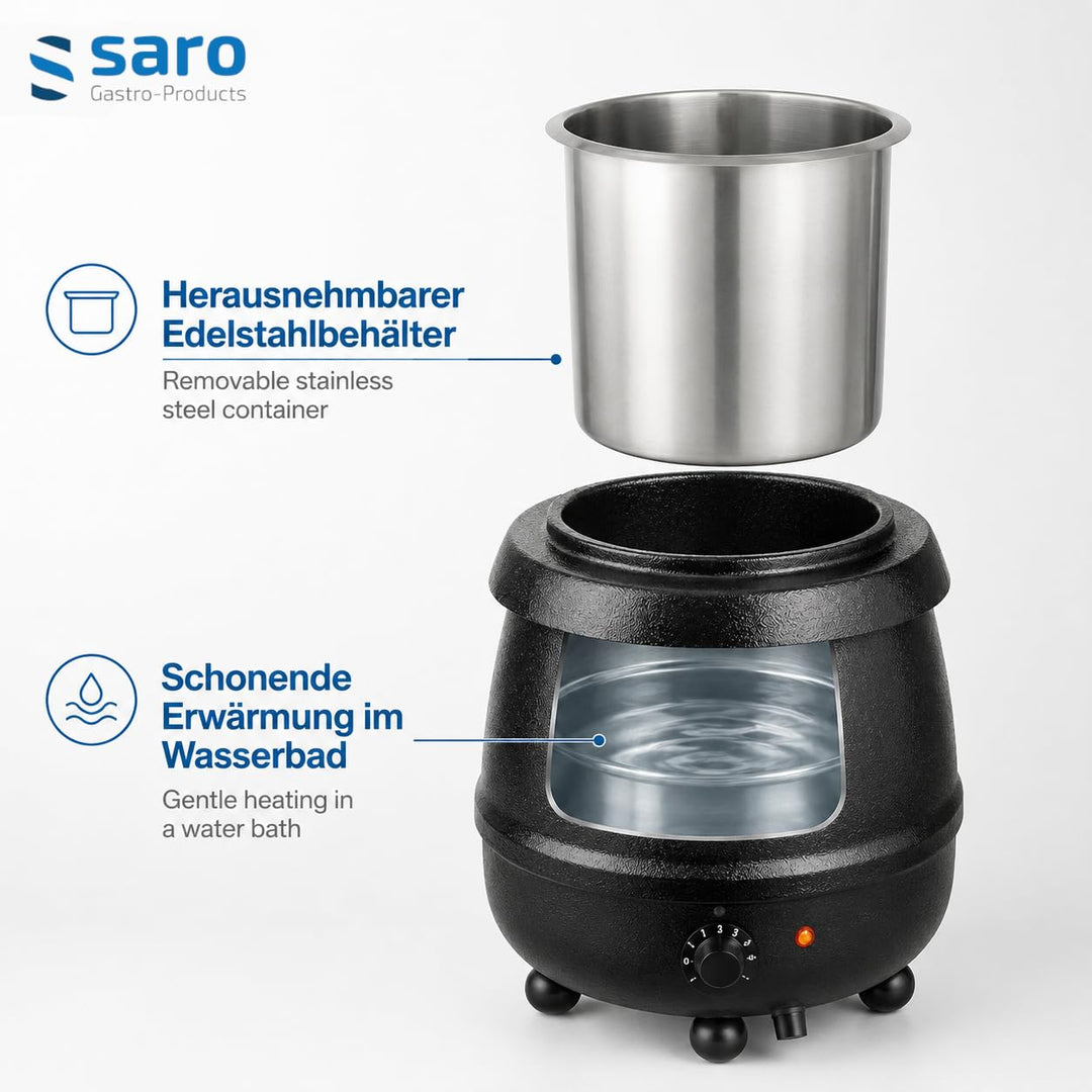 Suppenkessel elektrisch 10 L Edelstahl mit Energieregler Gastro - Bild 5