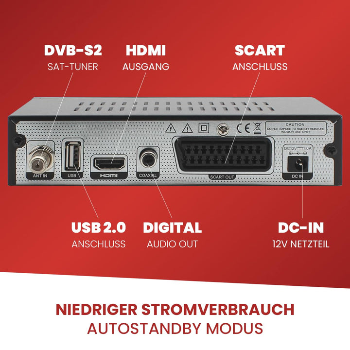 Sat Receiver Full HD mit PVR &amp; Timeshift, Unicable, HDMI &amp; SCART - Bild 6