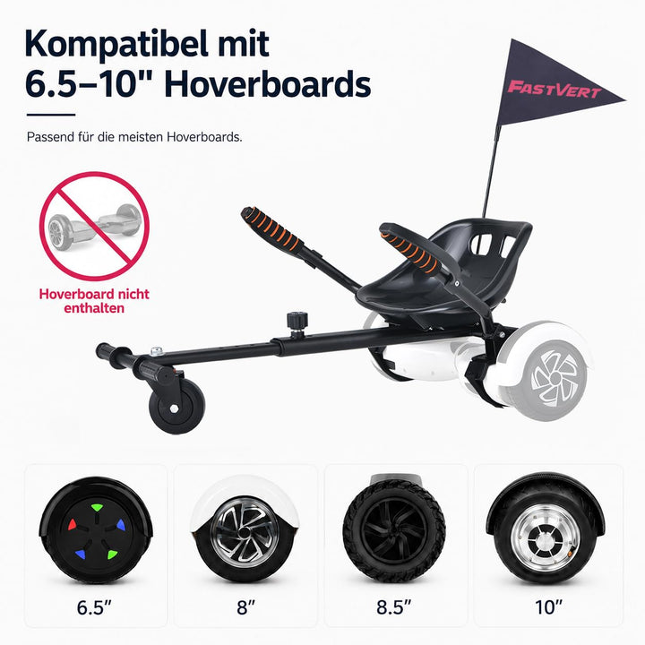 Hoverkart Sitz für Hoverboard verstellbar 68-88 cm bis 100 kg - Bild 5
