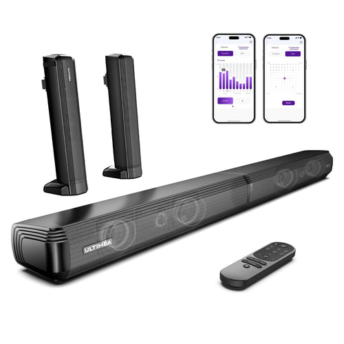 Soundbar 2.2-Kanal teilbar mit App-Steuerung und Bluetooth 5.3