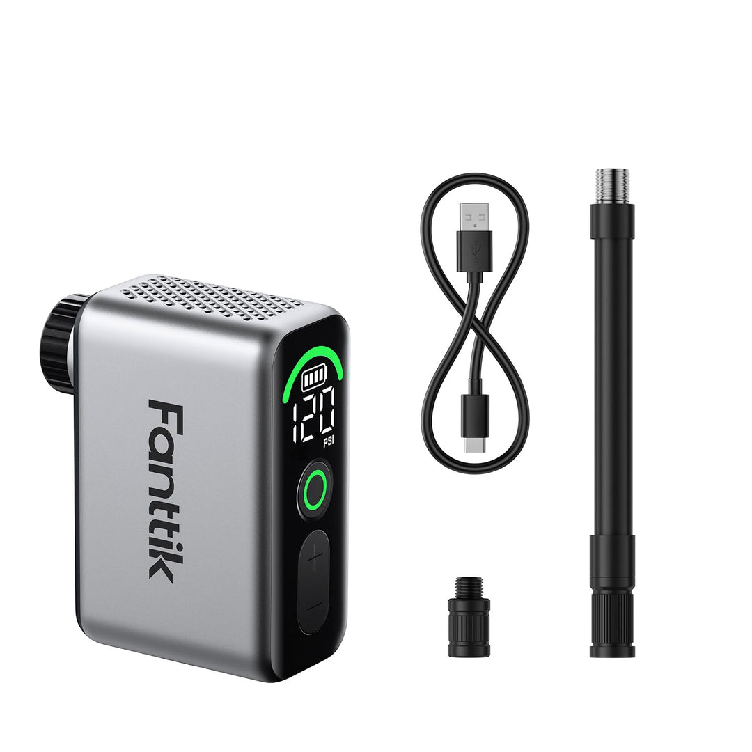 Mini Elektro-Fahrradpumpe mit LCD-Display 700c-Reifen in 22 Sek