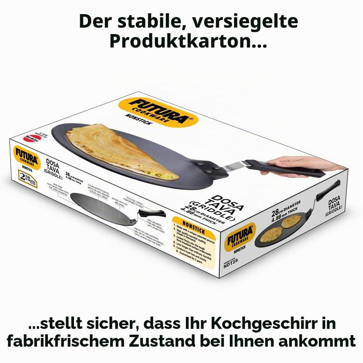 Grillplatte Antihaft flach 27,9 cm für Dosa und Crepes - Bild 6