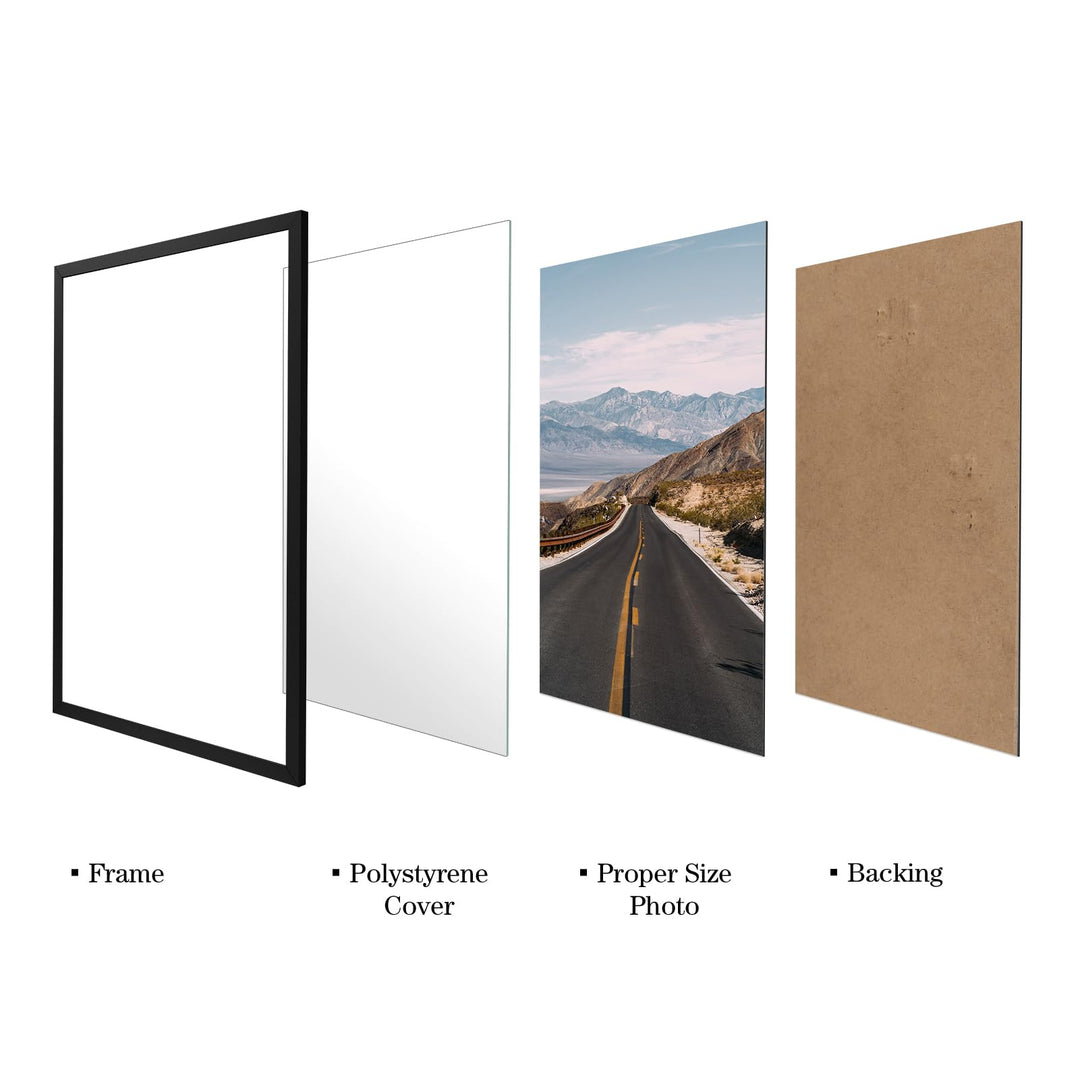 Bilderrahmen A1 Aluminium 59,4x84 cm schwarz matt - Bild 4
