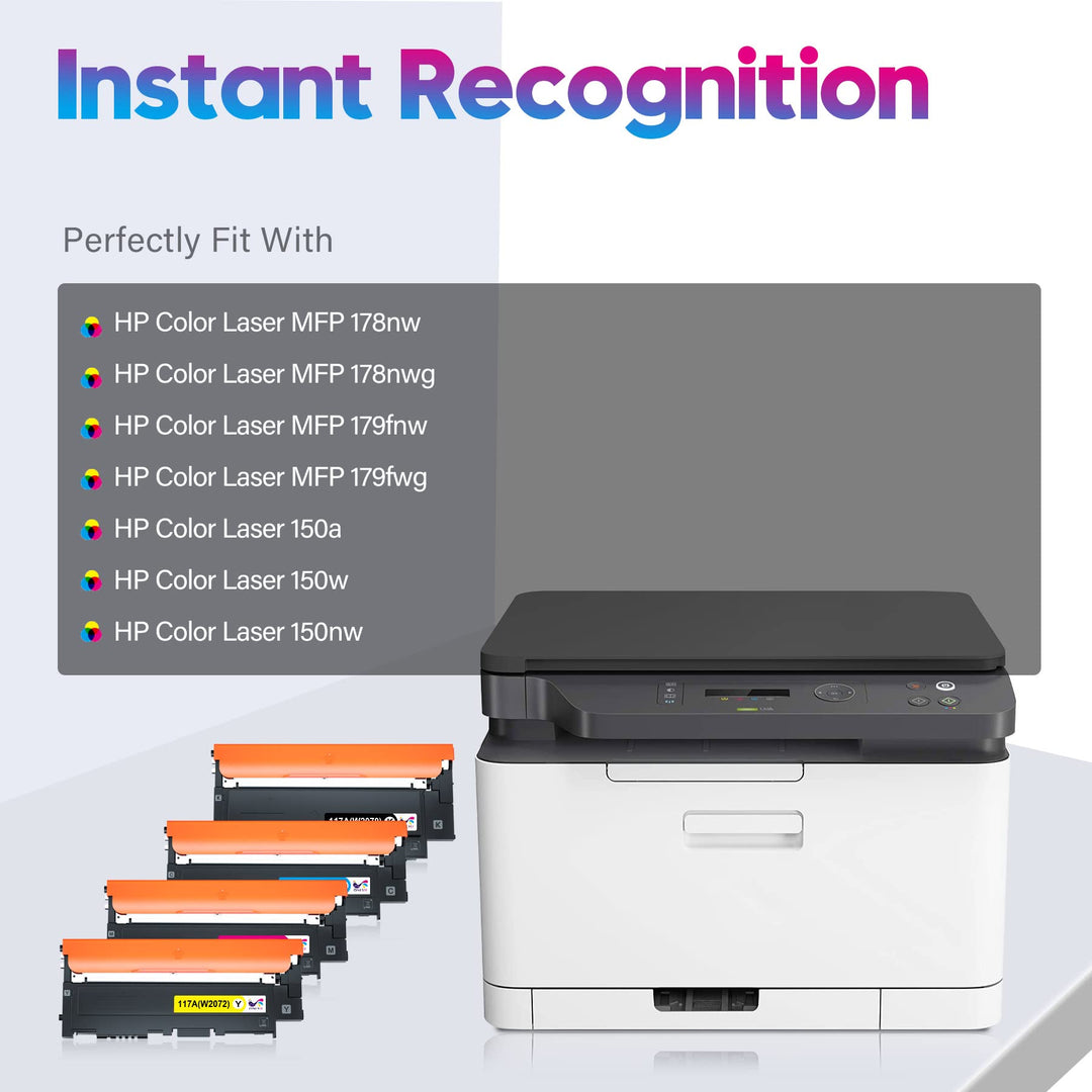 Toner Set 4-farbig kompatibel mit HP 117A W2070A-W2073A - Bild 2
