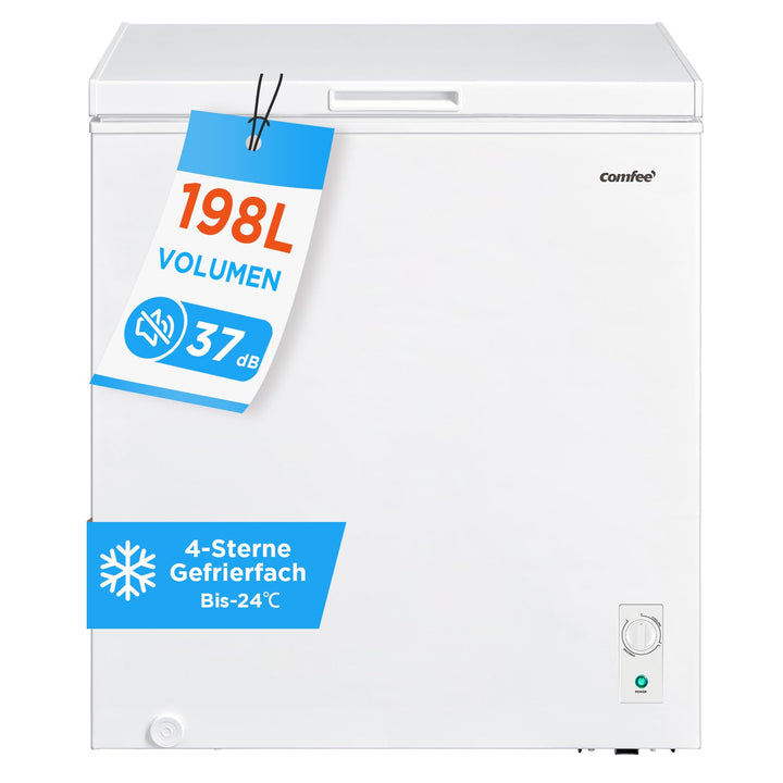 Gefriertruhe 198L Inverter-Kompressor konvertierbar 37 dB