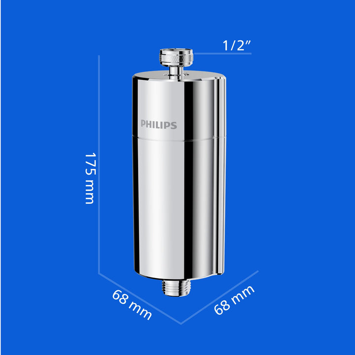 Duschfilter Inline Chrom 3-Stufen-Filter 50000 L Kapazität + 3 Ersatzkartuschen - Bild 6