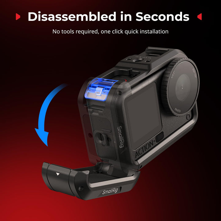 Kamera Cage Aluminiumlegierung für DJI Osmo Action 6, 68g - Bild 3