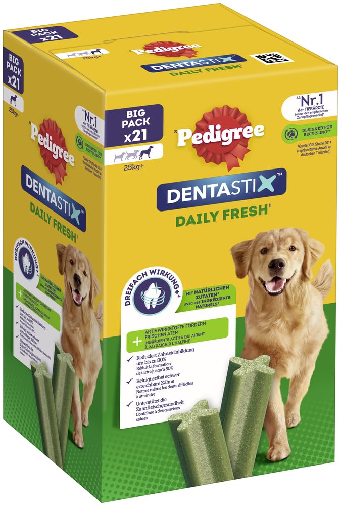 Zahnpflege-Kausnack grosse Hunde ab 25 kg Fresh 4x28 Stück