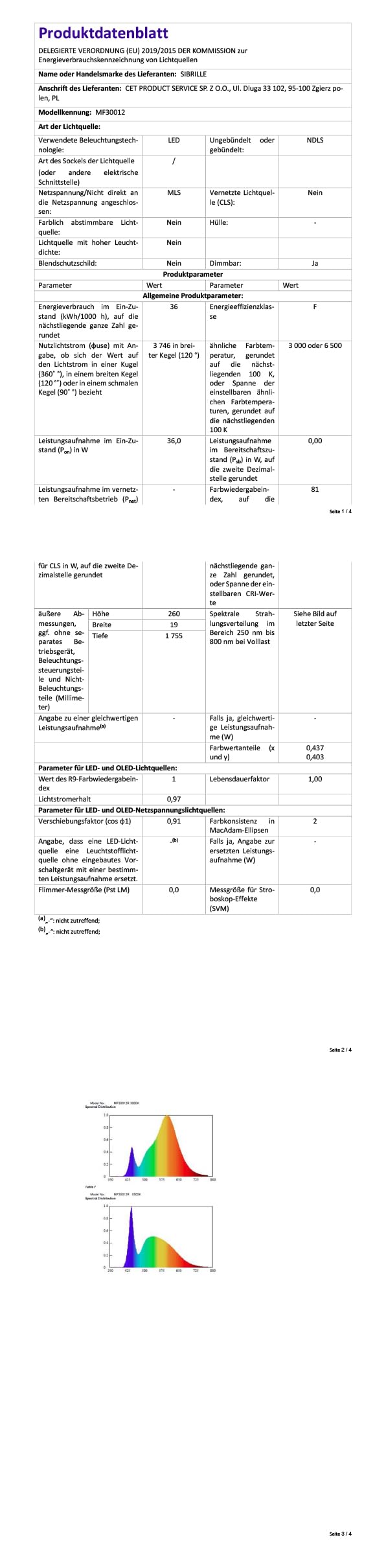 LED Stehlampe Dimmbar 36W mit Fernbedienung 3000K-6000K Weiss - Bild 7