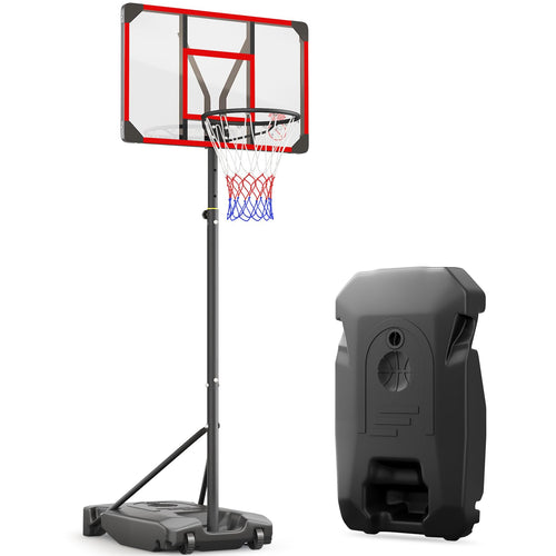 Basketballkorb Kinder höhenverstellbar 147–260cm mit Rollen