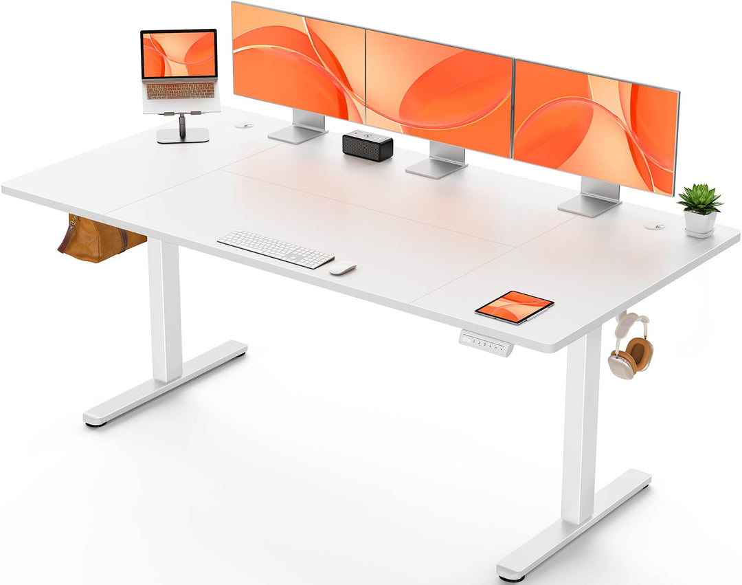 Höhenverstellbarer Schreibtisch 160x80cm elektrisch 4-Speicher