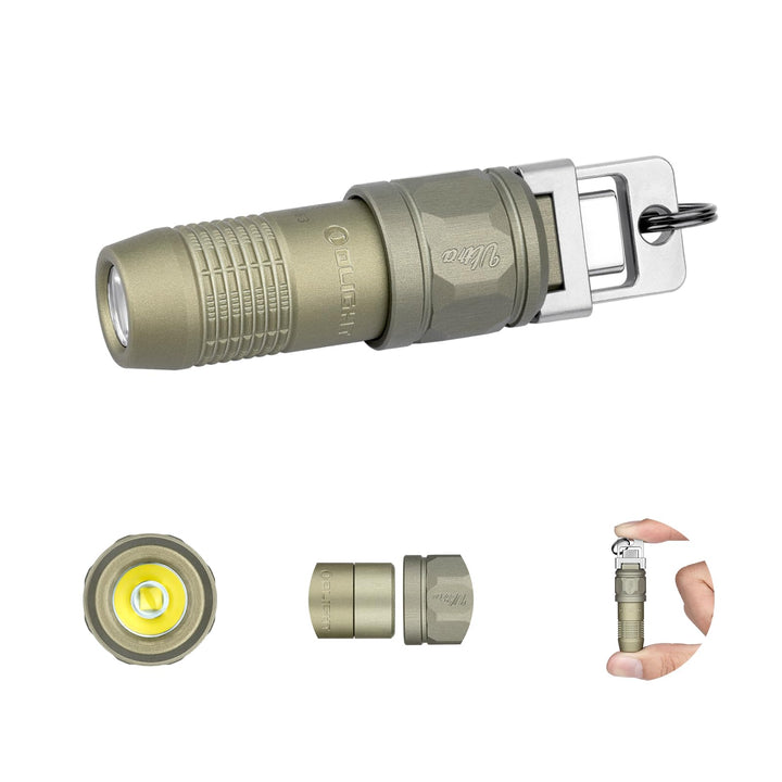 Mini Taschenlampe Schlüsselbund USB-C aufladbar 80 Lumen Aluminium
