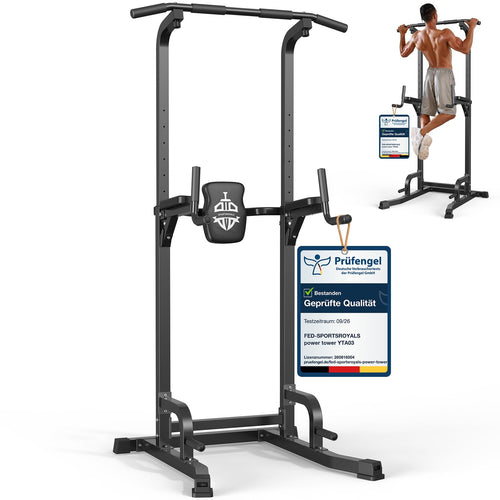 Power Tower 10-in-1 Klimmzugstation Stahl bis 180 kg Heimgym