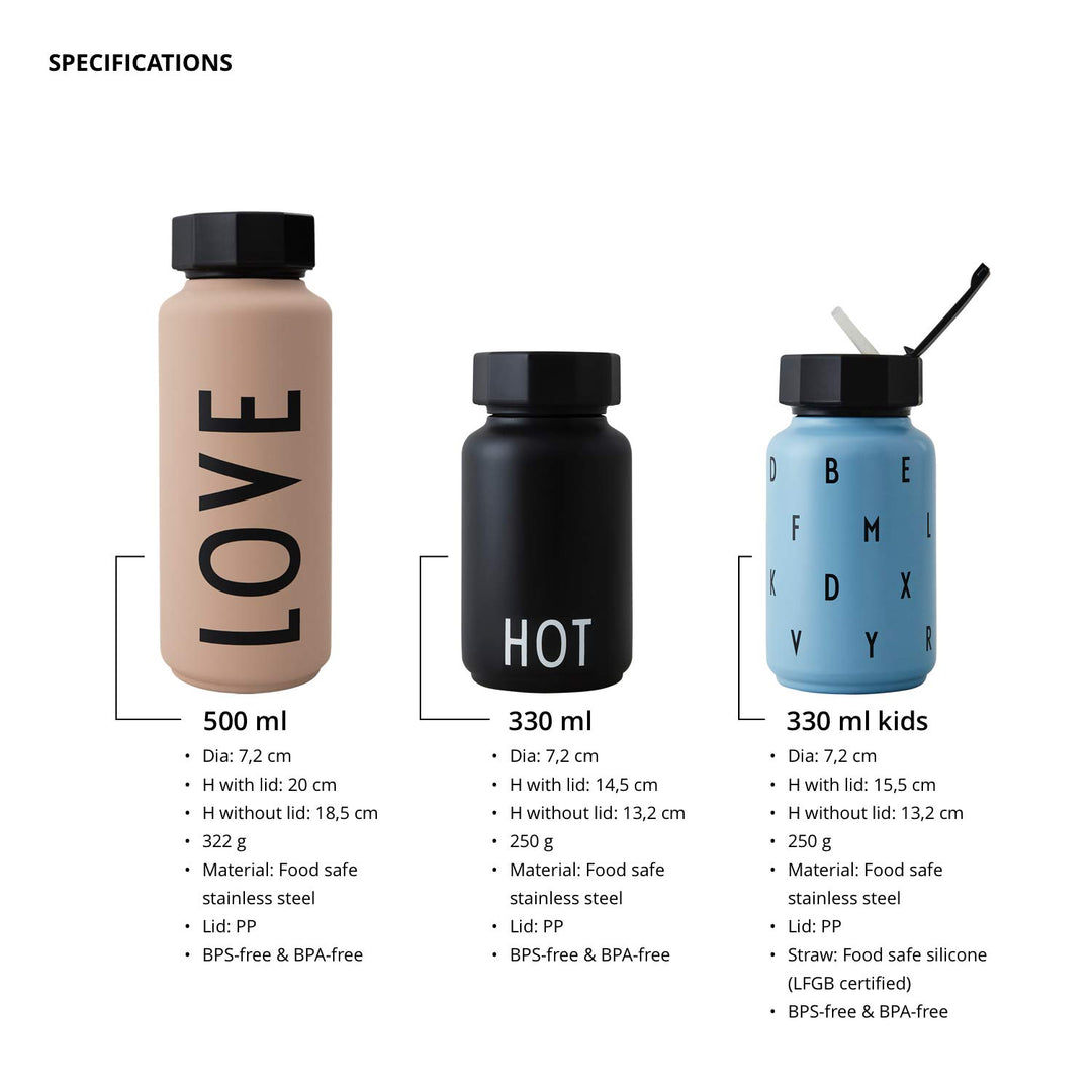 Thermoflasche Edelstahl 500 ml vakuumisoliert auslaufsicher - Bild 3