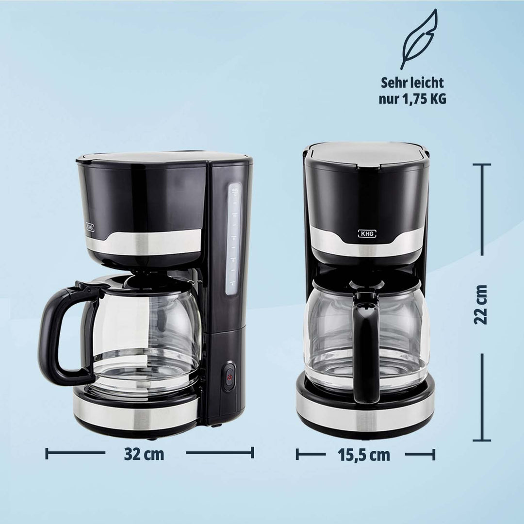 Frühstücksset 3-teilig Schwarz Wasserkocher Toaster Kaffeemaschine - Bild 8
