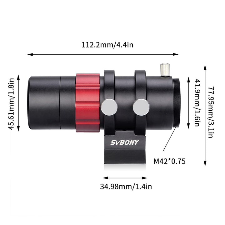 Sucherfernrohr 30mm Mini-Leitrohr f/4 für Astrofotografie - Bild 8