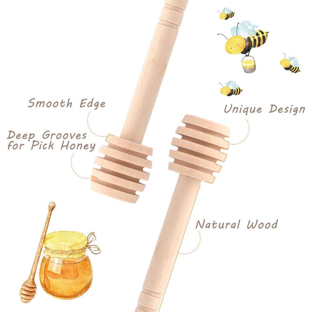 Honigdipper aus Holz 15 cm für Honig &amp; Sirup, 50er-Set - Bild 7