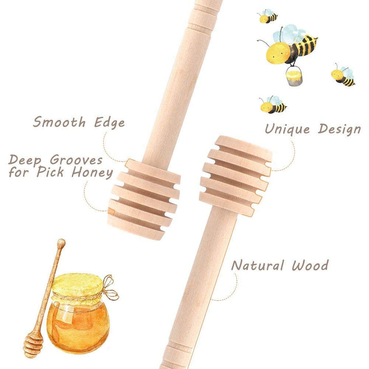 Honigdipper aus Holz 15 cm für Honig &amp; Sirup, 50er-Set - Bild 7