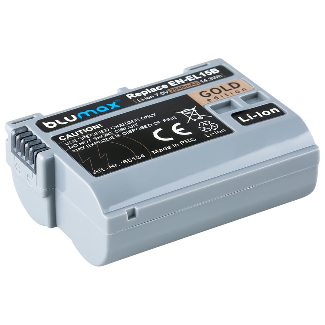 Kamera-Akku 2040mAh + Ladegerät für Nikon EN-EL15 Z- und D-Serie - Bild 3