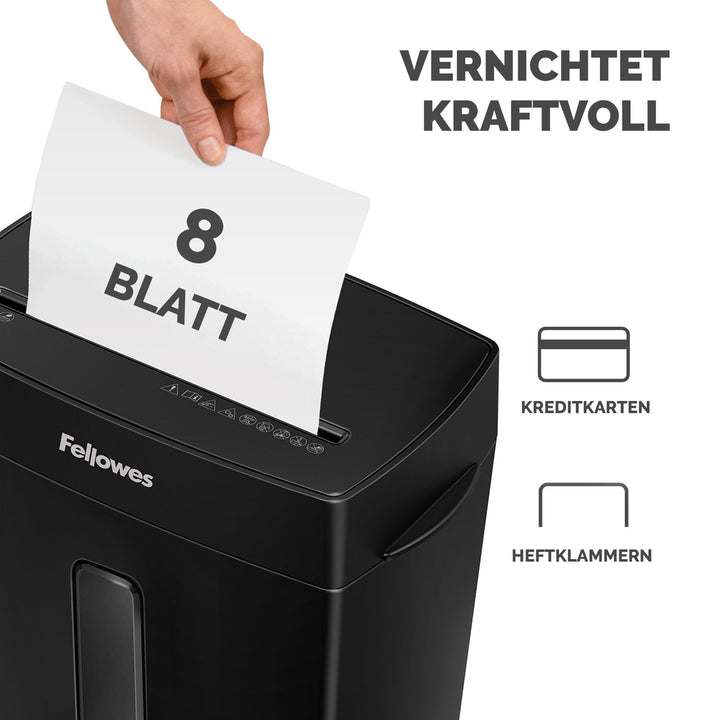 Aktenvernichter Partikelschnitt P4 8 Blatt 15L Homeoffice - Bild 3