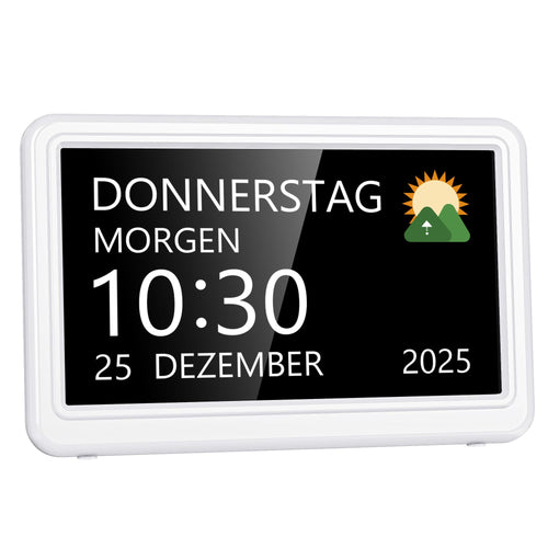 Digitale Seniorenuhr 7 Zoll 20 Wecker 12 Themen Kalender