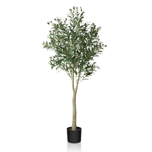 Kunstpflanze Olivenbaum 150 cm im Topf für Wohnzimmer und Büro
