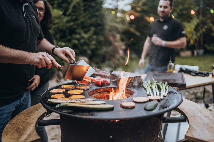 Feuerplatte Gusseisen Ø 60 cm für Kugelgrill Plancha - Bild 2