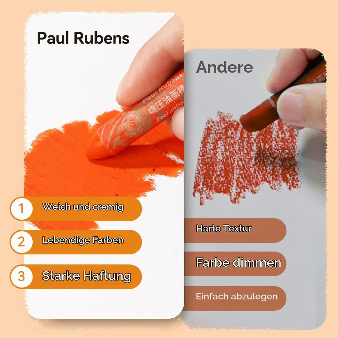 Ölpastellkreiden Set 72 Farben weich für Künstler und Studenten - Bild 2