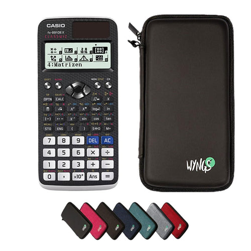Wissenschaftlicher Taschenrechner 696 Funktionen mit Schutztasche Schwarz
