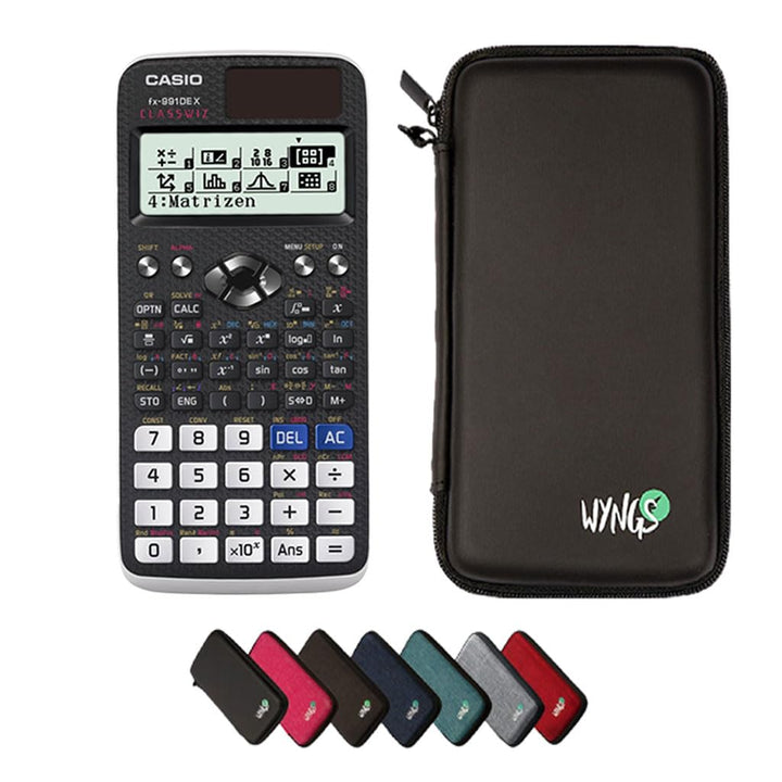 Wissenschaftlicher Taschenrechner 696 Funktionen mit Schutztasche Schwarz