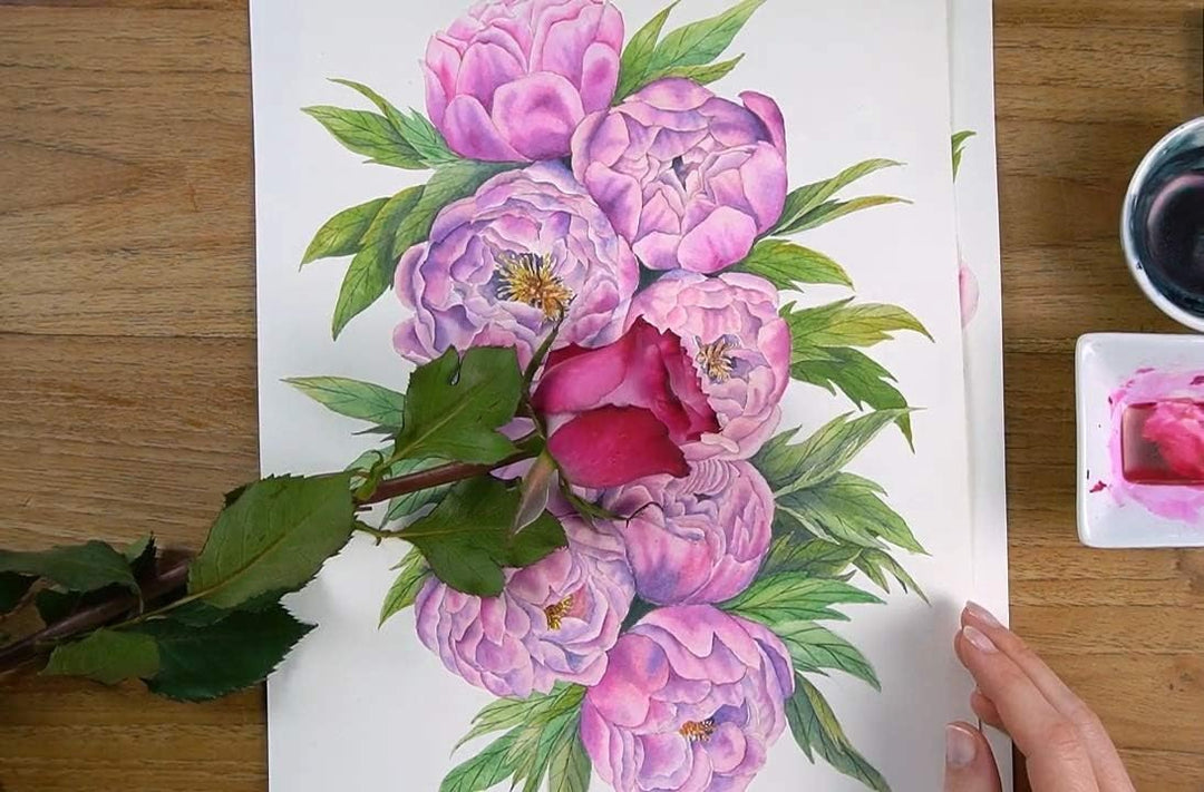 Aquarell Malkasten Metall 12 Farben Näpfchen für Aquarellmalerei - Bild 3