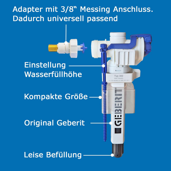 Ersatzteilset Unterputz-Spülkasten UP100 UP300 UP320 Sigma mit Füllventil - Bild 5