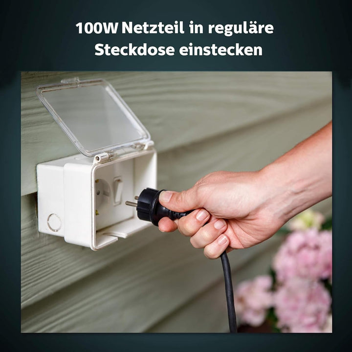 Outdoor Netzteil 100W Niedervolt für Aussenbeleuchtung Schwarz - Bild 4
