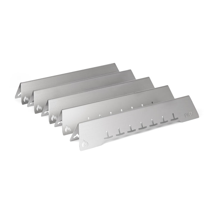 Aromaschienen Edelstahl für Weber Spirit 300 Serie, 3er-Set