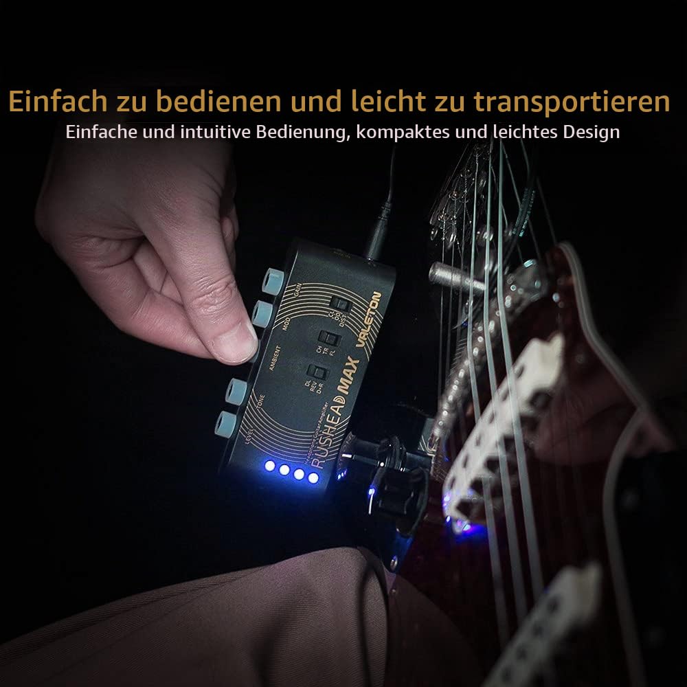 Gitarren-Kopfhörerverstärker mit Multieffekten USB-aufladbar 5h - Bild 6