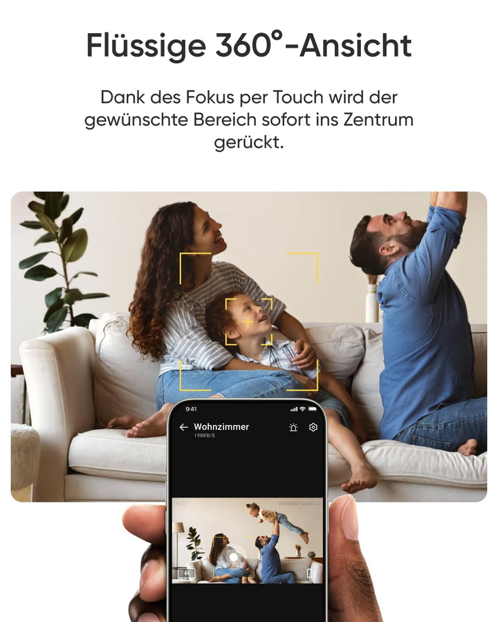 Innenkamera 4K UHD mit Farb-Nachtsicht, KI-Tracking &amp; HomeKit - Bild 3
