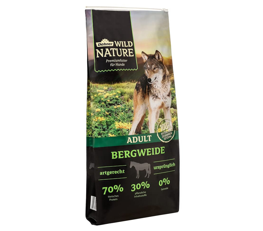 Trockenfutter Hund getreidefrei Pferd &amp; Rind 70% Fleisch 12 kg