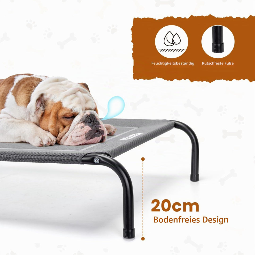 Erhöhtes Hundebett Outdoor XL 137x90cm Stahl Netz kühlend - Bild 3